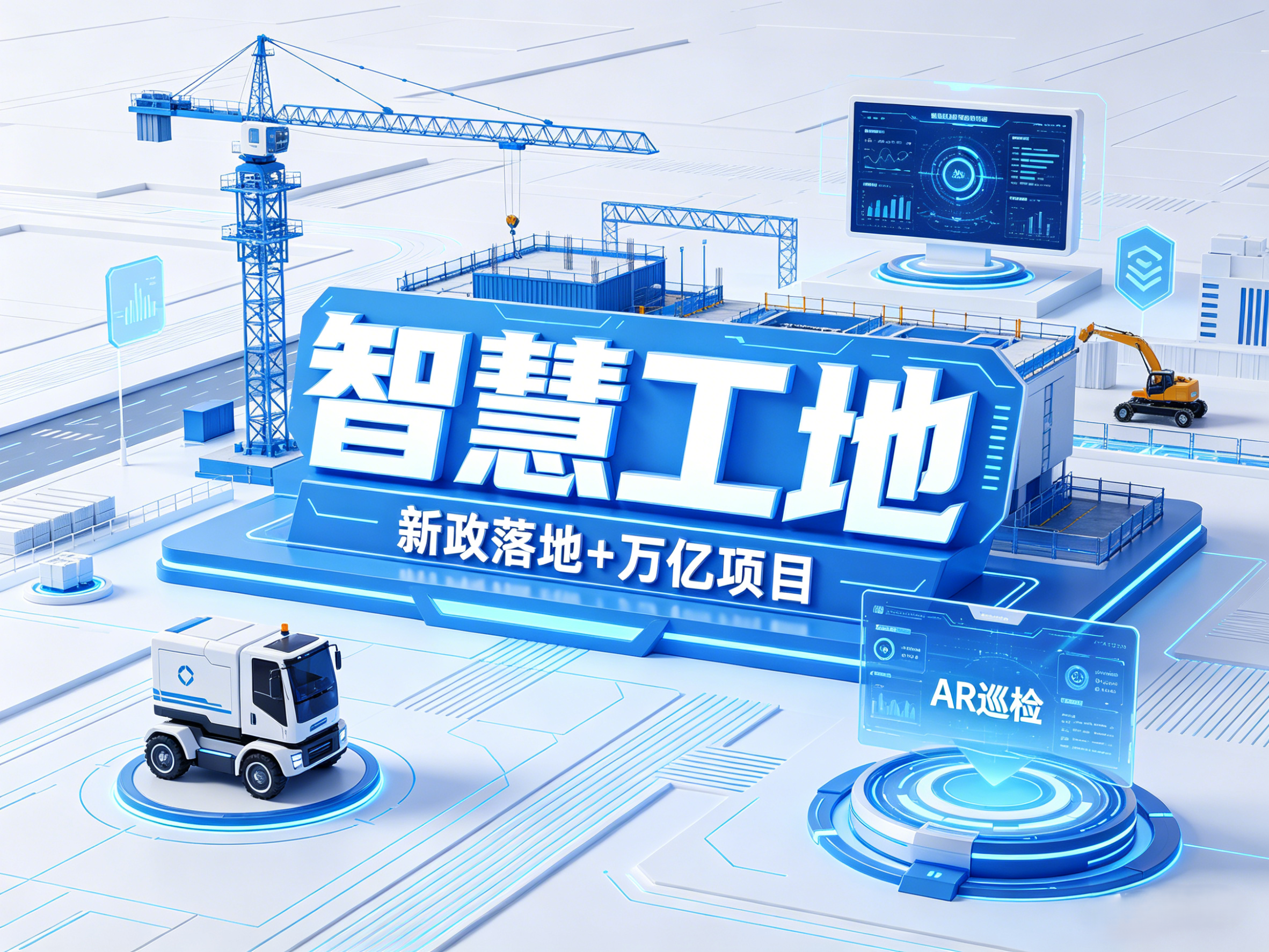 新政落地+萬億項(xiàng)目，智慧工地迎來大機(jī)遇！